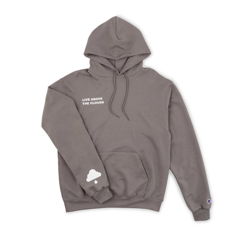 Live Above the Clouds Hoodie in Grey